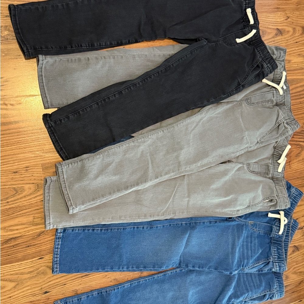 Set of FIVE Casual Jeans - Black, Gray, and Blue